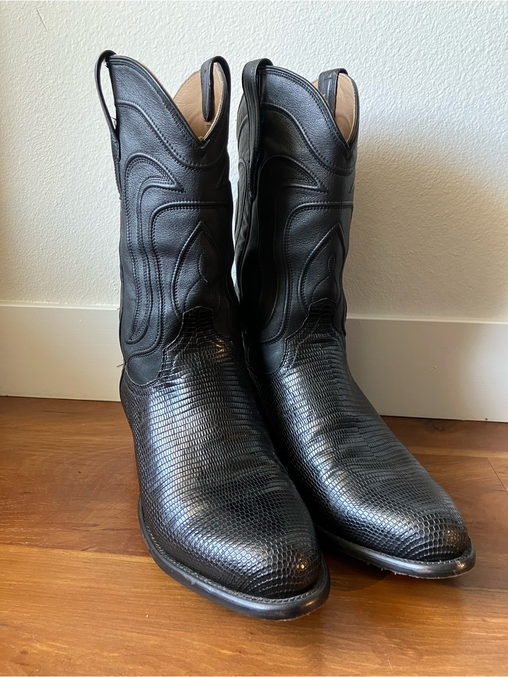 Tecovas The Nolan Cowboy Boots – Midnight Lizard | Size 13